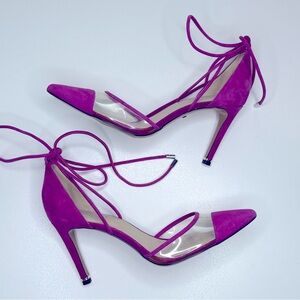 Kenneth Cole Riley 85 Vinyl Tie Heels Size 9